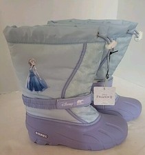 New SOREL DISNEY Flurry Frozen II Elsa Winter Snow Boots, Kids 7 / Women 8.5