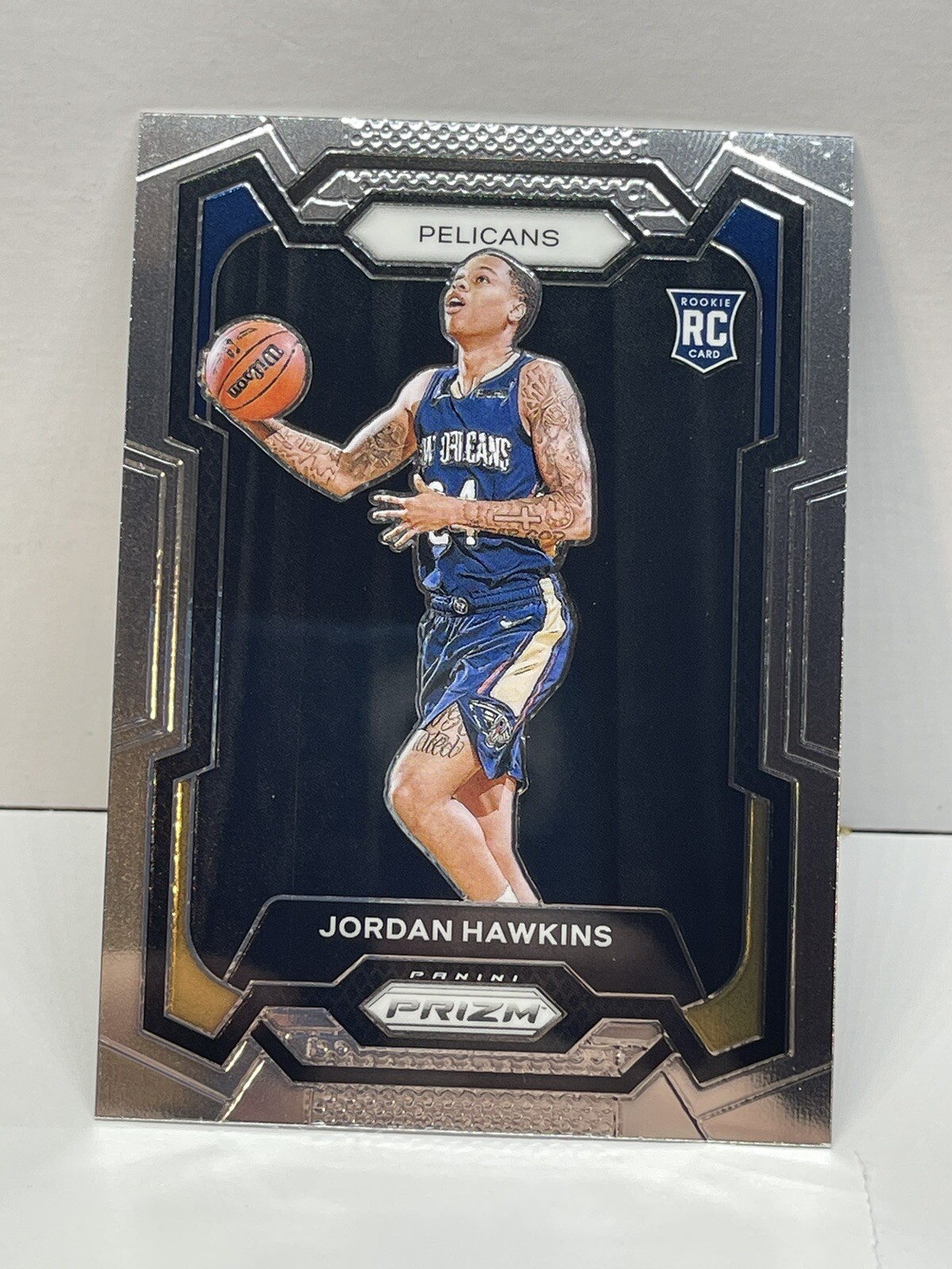 2023-24 Panini Prizm Basketball Silver Prizm #130 Jordan Hawkins RC (a)