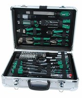 BrüDer Mannesmann M29075 Alu-Werkzeugkoffer BestüCkt, 108-Tlg