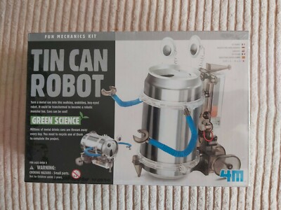 Green Science Blechdosen-Roboter - Spaß Mechanik Wissenschaft Kit, brandneu & versiegelt