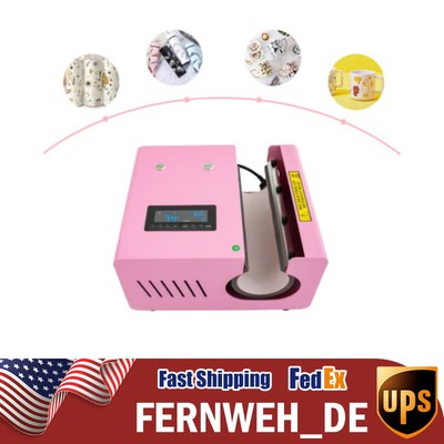 Electric Mug Press Heat Machine Pink Automatic Tumbler Heat Press Machine
