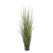 Naturae Decor Black Grass Plant Lifelike Artificial House Plant 47 In High