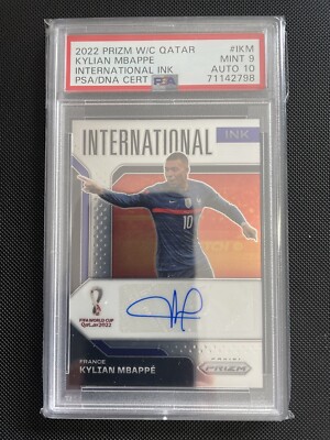 2022 Panini W杯 Prizm ベッカム 直筆サインカード Auto 2022 Soccer World Cup Kylian Mbappe Auto International Ink