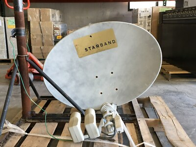 USED CHANNEL MASTER SATELLITE DISH  BI DIRECTIONAL TRANSPONDER WITH RECEIVER