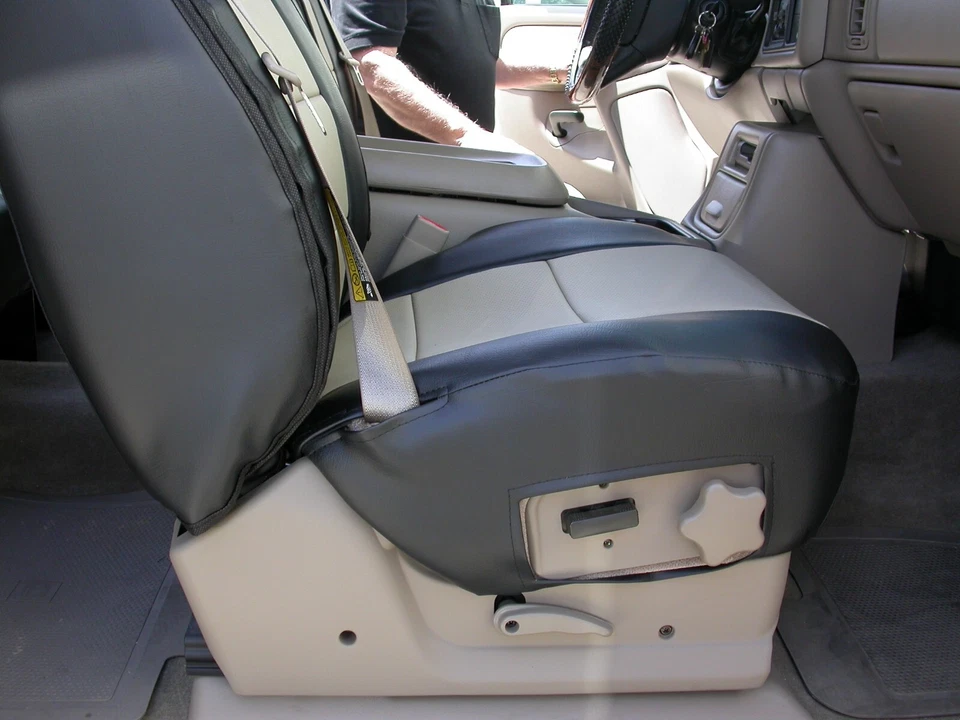 适用于雪佛兰 AVALANCHE 2002-06 IGGEE S.LEATHER 定制 2 个前座套 13 种颜色 — 第 4/4 张图片