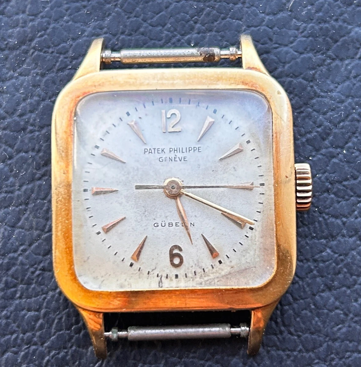 Rare Vintage Center Second Patek Philippe Square Case. Gerald