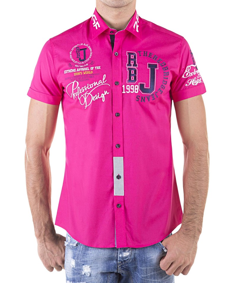 Red Bridge Herren Hemd Regular Fit - Besticktes Freizeithemd Mit Elasthan