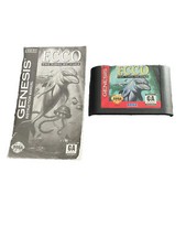 Sega Genesis Ecco The Tides Of Time Game Cartridge And Instruction Manual Tested