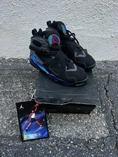 Size 8 - Jordan 8 Retro Aqua 2015 With Jordan Card