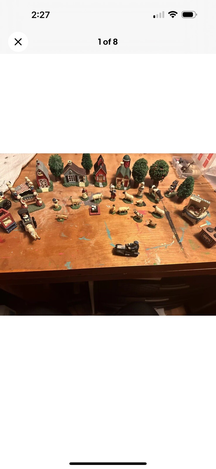 Mixed Vintage Collectibles Junk Drawer Lot Figurines And Houses