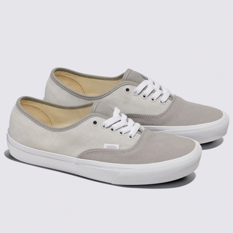 Vans Canvas Suede Block Authentic Skate Sneakers Shoes Gray