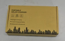 30000mAh Wireless Solar Power Bank Charger Blue Portable Phone Charger