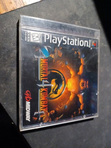 Mortal Kombat 4 (Sony PlayStation 1, 1997) PS1 Black Label W/Manual