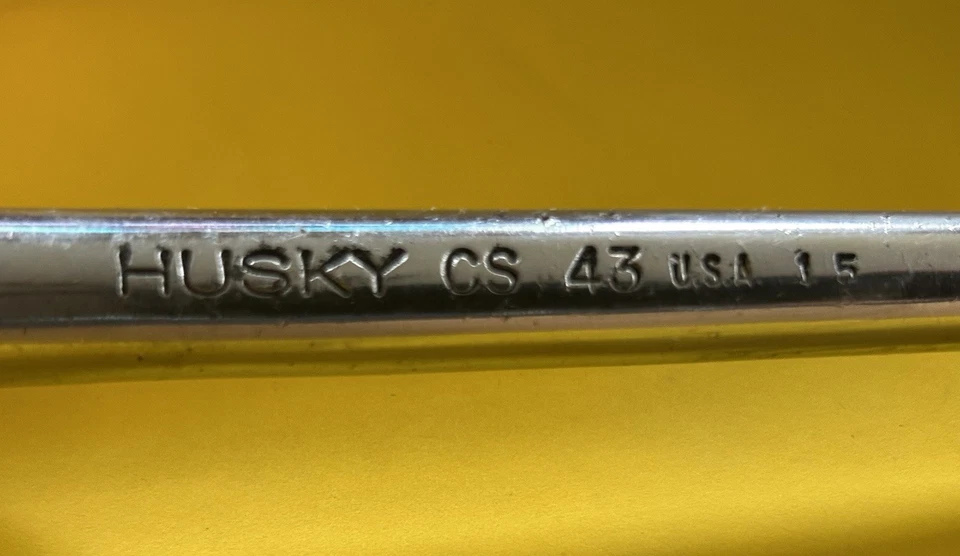 Husky CS-43   1/2" Drive Knurled Handle Ratchet Made in USA    10" Long - Image 2 of 4