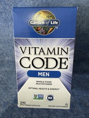 Garden Of Life Vitamin Code Men s Qty 240 Veg Caps Multivitamin EXP 05/2026