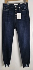 KanCan Tristen Button Up High Rise Ankle Skinny Button Fly Jeans Sz 13 / 30 NWT