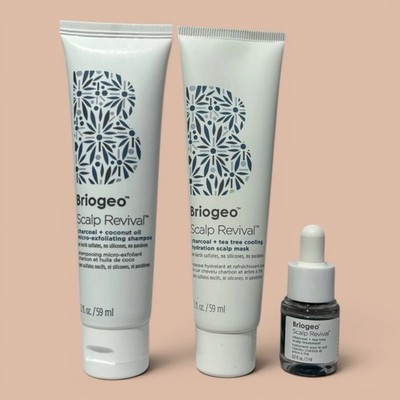 Briogeo Scalp Revival 3-Piece Set | Shampoo + Scalp Mask + Tea Tree Treatment