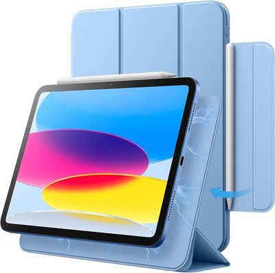 JETech Magnetische Hülle für iPad 11/10 Gen (2025/2022) Schlank Blau mit Auto