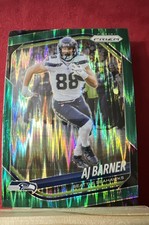 2025 Panini Prizm - AJ Barner #297 Green Flash Prizm Seattle Seahawks
