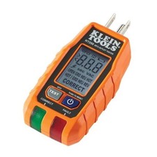 Klein Tools RT250 GFCI Outlet Tester with LCD Display, Receptacle Tester