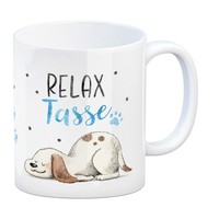 Relaxter Hund Kaffeebecher Mit Spruch Relax Tasse