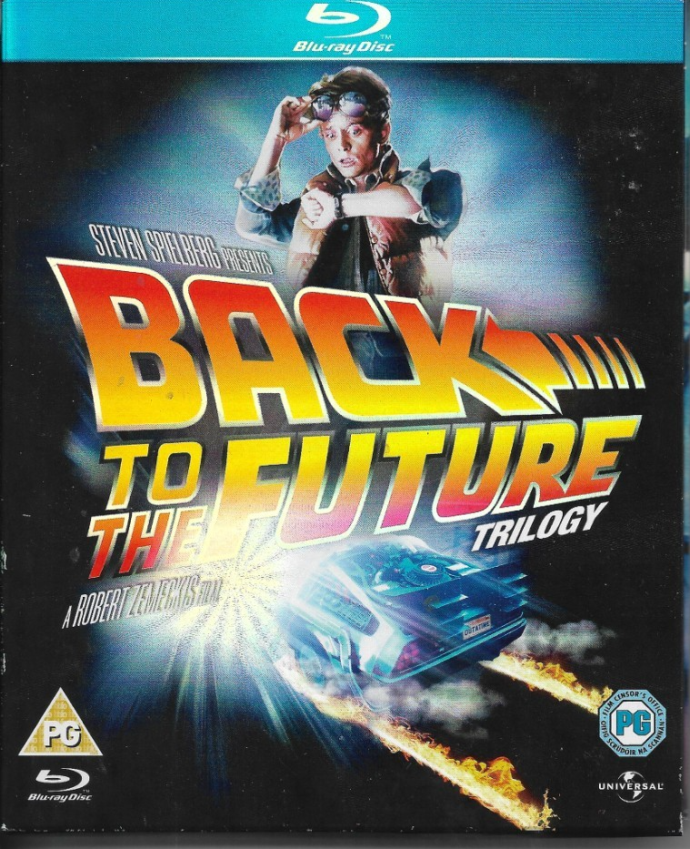 Back To The  Future Trilogy  3 Disc  Set Blu Ray Michael j Fox
