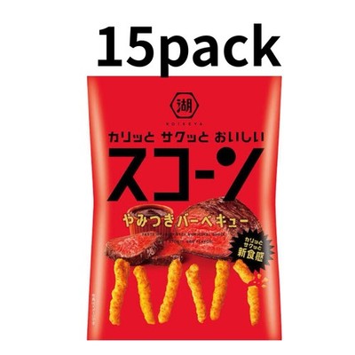 Koikeya BBQ Corn Snack Sticks 15Pack Japanese Crispy BBQ Flavor Snack