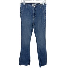 We The Free Free People Level Up Slit Bootcut Jeans Medium Wash Size 30 Boho
