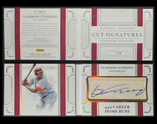 2019 National Treasures Vladimir Guerrero Cut Signatures Booklet /4 #CSB-VG