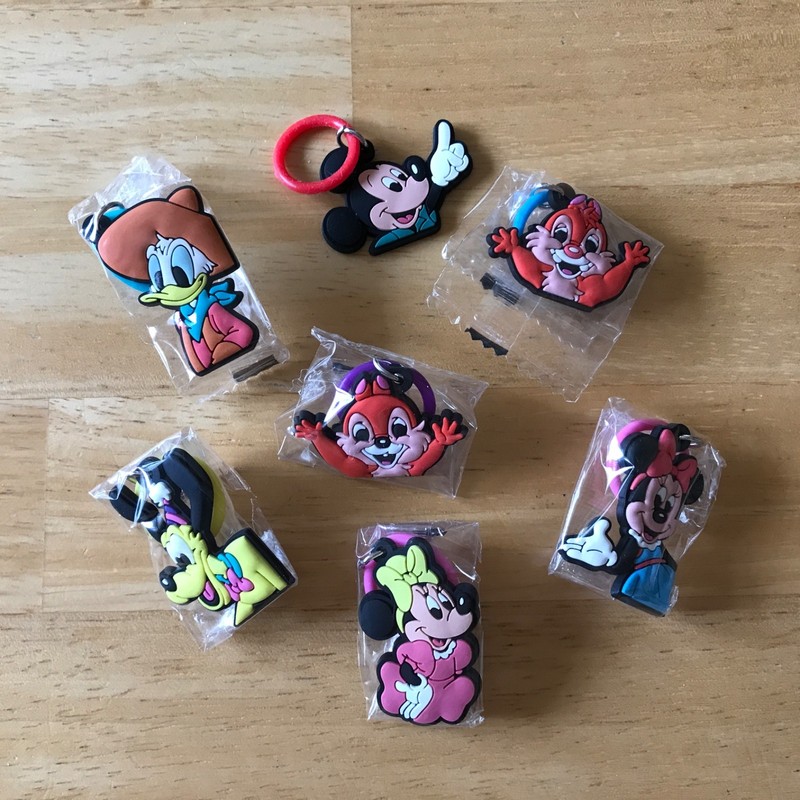 Disney Characters Personal Marker Charm set of 7 / Mickey, Minnie, Chip&Dale