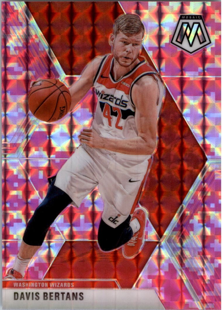 2019-20 Panini Mosaic Mosaic Pink Camo #172 Davis Bertans - BSK