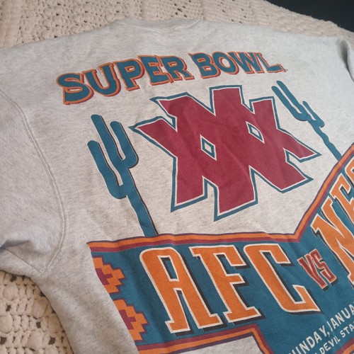Vtg 90s Super Bowl XXX Sweatshirt Mens XL Cowboys Steelers NFL Arizona 2 Sided - Picture 14 of 15