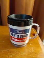 Vintage Ford Motor Company Parts Store Motocraft Advertising Coffee Cup With Lid