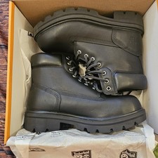 Timberland PRO Work Boot Sawhorse 6" Men's 7 Composite Toe Black Leather EH, WP