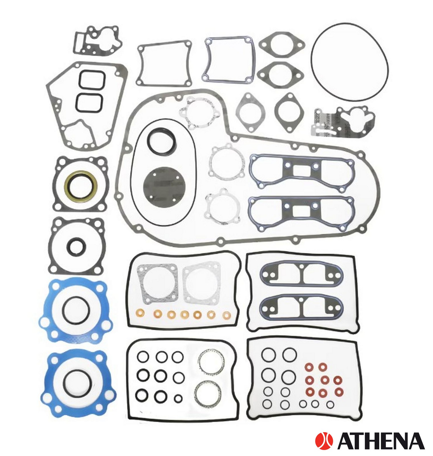 Pochette joints moteur Athena résout perte compression Harley FLT FXR 1340 ref 17035-83B