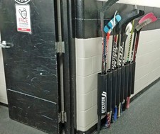 Hockey Stick Storage Rack that easily holds (30+) Wall Mounted locker room tough