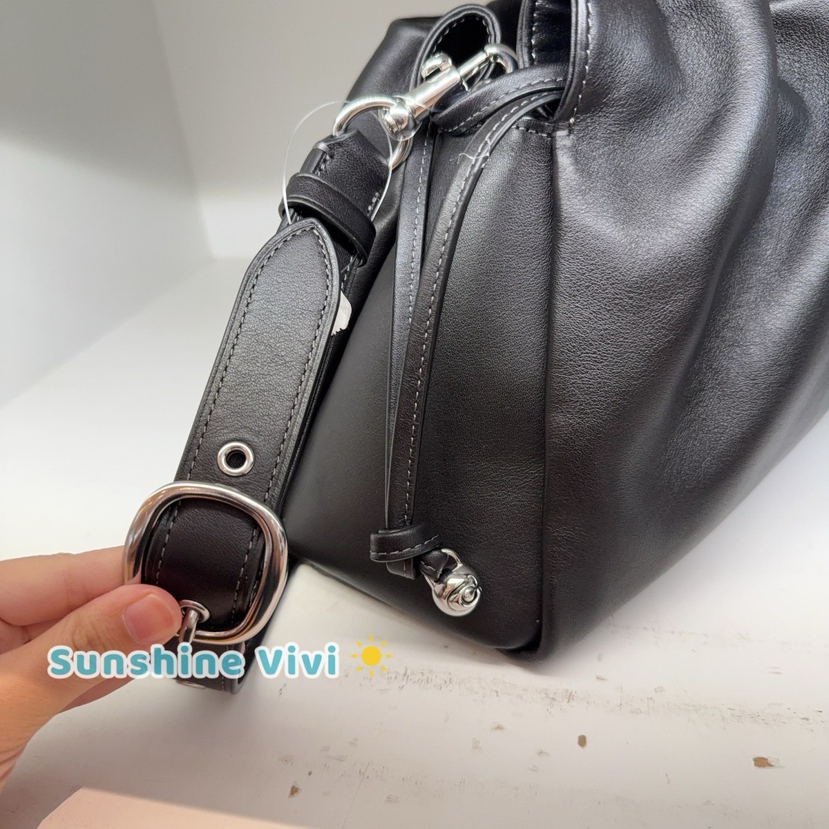 NWT Coach Faye Large Shoulder Bag CCE68 Smooth leather Silver
