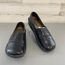 Alegria Debra Professional Clogs Womens Black Embossed Leather DEBS-531 EU 39 9