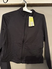 Women’s All In Motion Black Soft Stretch Jacket Size Large nwt