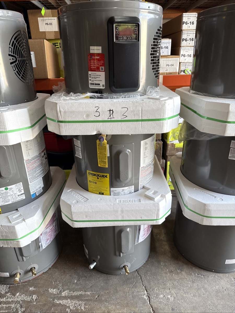 Home Depot Electric Water Rheem 50 Gal Hybrid Water Heater Rheem