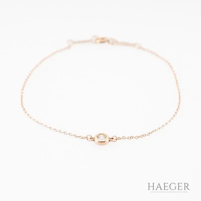 Tiffany & Co. Elsa Peretti Solitaire-Armband | 20 cm | 750/- Roségold - Bild 1 von 4