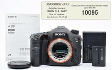 #15537 Menu: solo giapponese quasi come nuovo SONY α99 SLT-A99V corpo con GPS spedizione gratuita