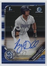 2019 Bowman Draft Chrome Pick Blue Wave Refractor /150 Logan Driscoll Auto 05gv