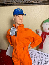 Vintage 1965 Marx All American Fighter Buddy Charlie Airman w/ RARE Orange Suit