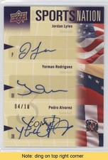 2011 World of Sports 4/10 Yorman Rodriguez Pedro Alvarez #SN-LRA Auto READ 2a8