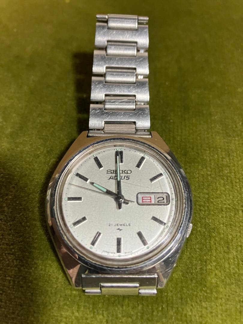 Seiko 5 Actus 7019-8010 Automatic Day Date Watch Stai… - Gem