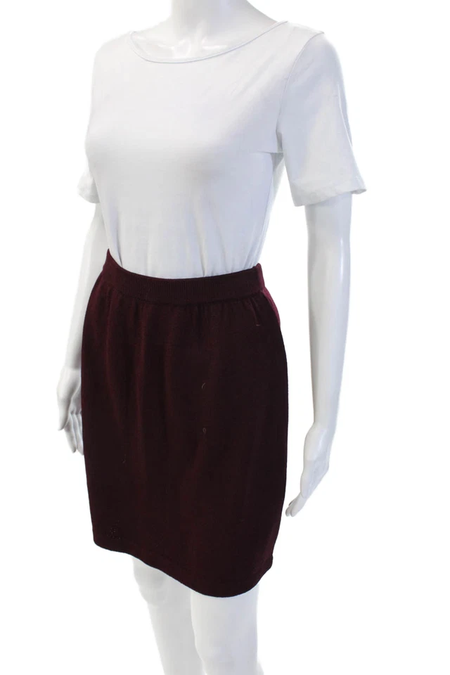 Falda recta marrón lápiz talla 4 St. John Collection By Marie gris para mujer Foto 2 de 4