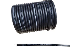 Ton's Performance 8mm BLACK silicone Spiral Core Spark plug wire By the foot