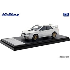 Hs433Wh 1/43 Subaru Impreza Wrx Sti 2002 Pure White Resin Cast Minicar