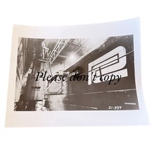 Penn Central Railroad Engine Photo Selkirk NY in Whiting Corp Washer Vintage B&W
